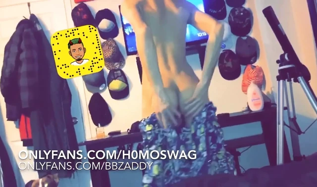 Teen boy shows off after bath