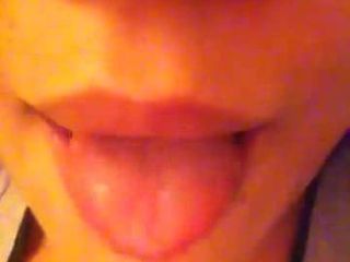 Licking lips