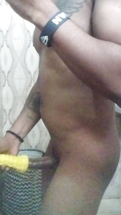 Desi boy musturbed using sex toy