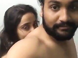Malayalam-Paar im lustigen Sexvideo