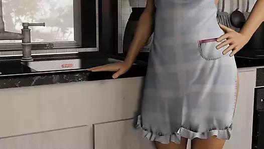 Monica Elshett se fait baiser comme une femme au foyer parfaite (porno hentai animé complet)