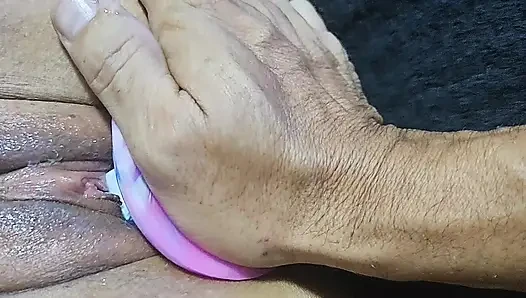 Colourful exciting Dildo play