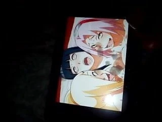 Anime Cum Tribute - Ino Sakura Hinata Threesome