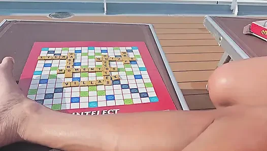 Stepsister loses the game and pays with sex on the cruise ship