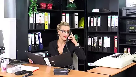 Wild sex in the office