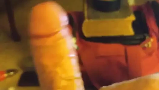 Str8 adam okşayarak damarlı horoz