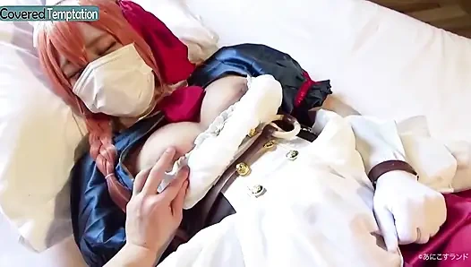 Ham dölleme gyaru cosplayer doruğa çıktıktan sonra vahşi ahegao maruz kalıyor