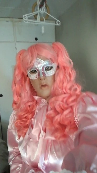 Pink satin Sissy