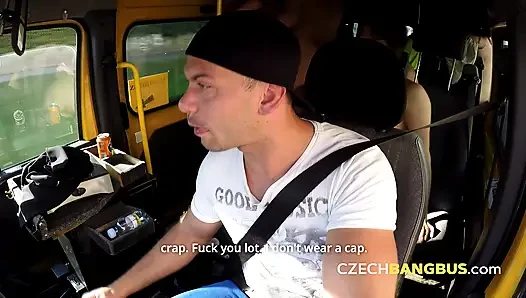 Nasty gangbang with a horny MILF (Czech Bang Bus)