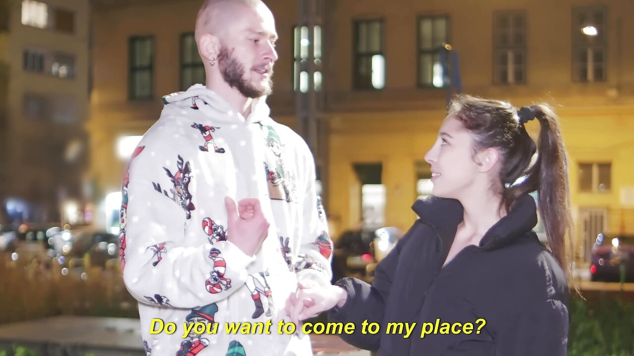 "CUM INSIDE ME!" - Petite Italiana Eva Generosi Picked Up In Public For Pussy Creampie