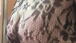 Big juicy ass in bodystocking fat ass gay ass booty shake