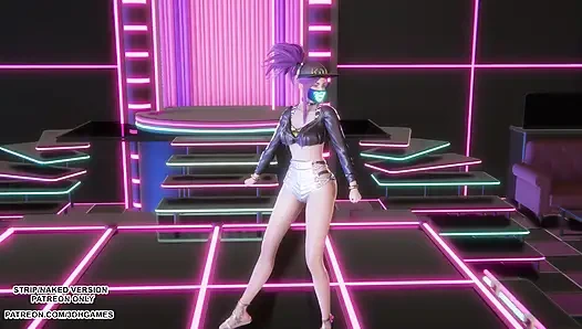 MMD HWASA - NA - Akali Sexy Kpop Dance League of Legends Hentai Tanpa Sensor 4K 60FPS