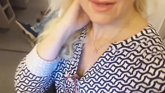 Mature Blonde Wife Enjoys Oral Sex