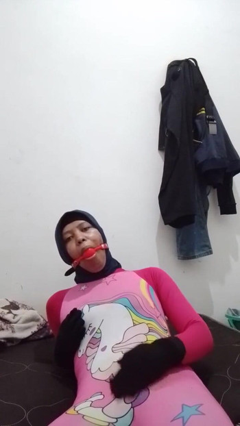 Captivating moment from "Orgasm in Pink Swimsuit"