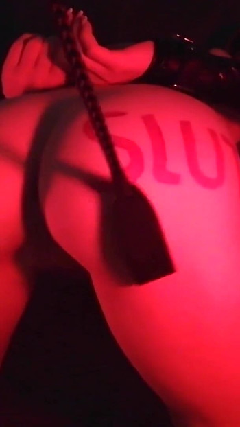 Stunning moment from "Whipping a slut until her pussy starts juicing"