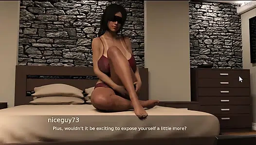 Ateşli evli kadın proje #3: gözleri bağlı olmayı seviyor