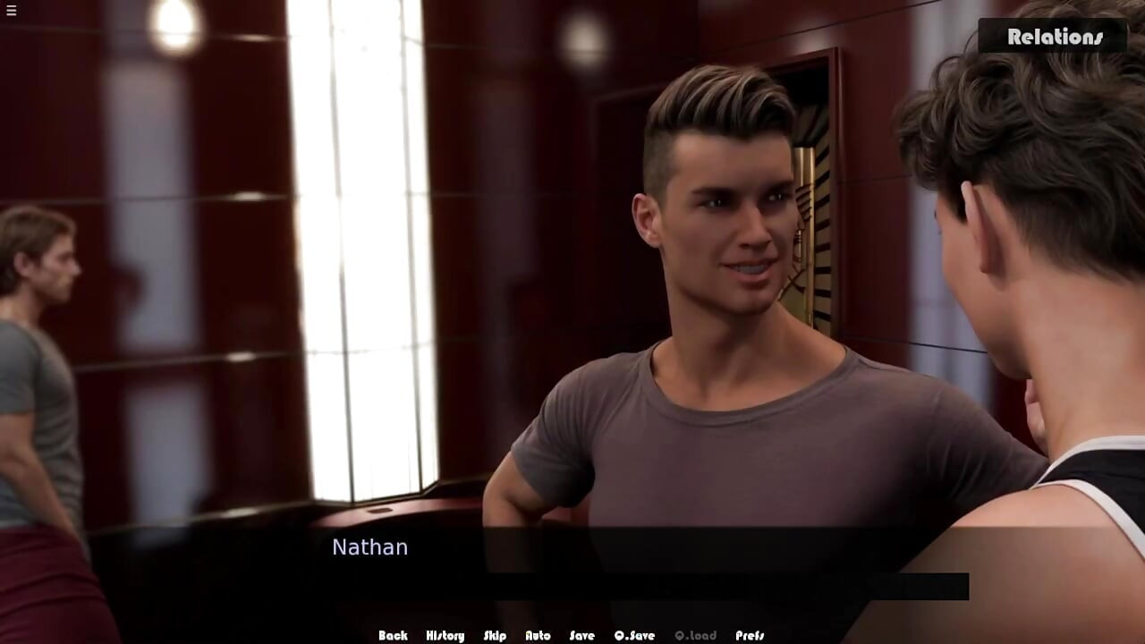 Two Gay Friends Having Fun In Theatre While Watching Movie