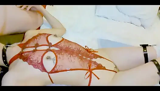 Mayu no91 dicukur, cosplay, tenggorokan dalam, kerah, penutup mata, manik-manik anal di 2 lubang, muncrat, creampie, sepong bersih