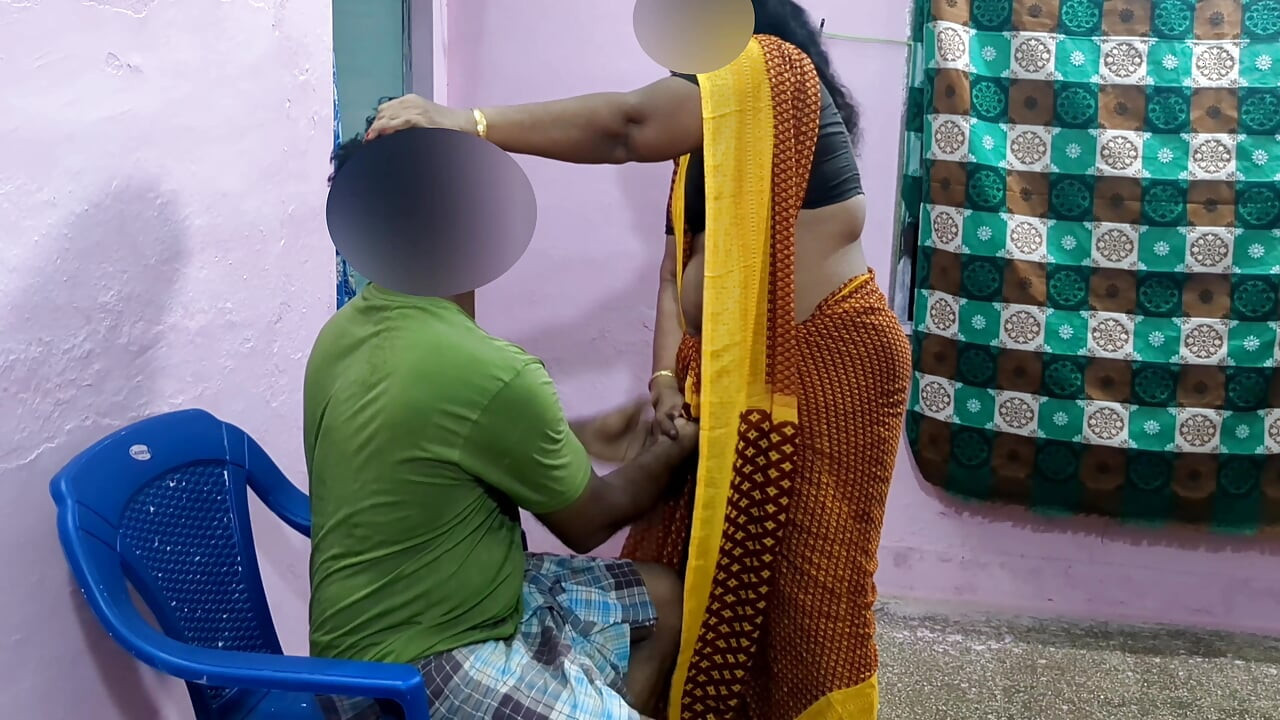 While I was sitting, Aunty brought me water to drink. I tried to touch her vagina. Hot and spicy sex.