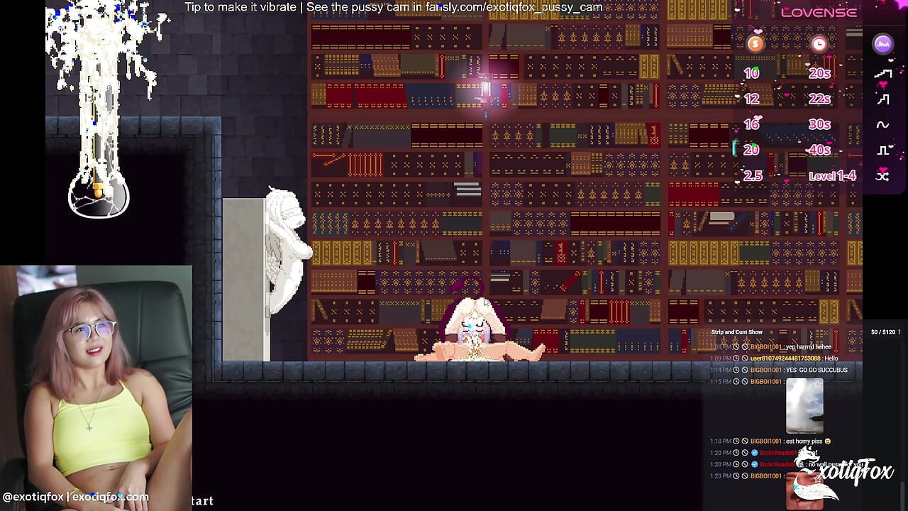 Castle of Temptation Stream 3 Cute Gooner Gamer Girl Masturbating ExotiqFox