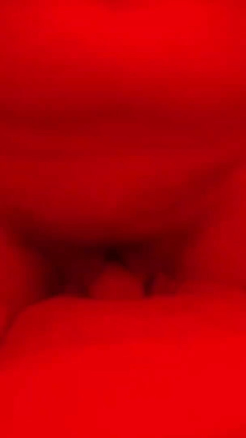 sucking and fucking in femdom amazon position to my cuckold in a neon room | Clip 1