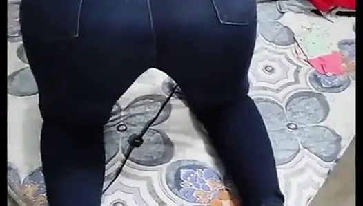 How Delicious My Stepdaughter Looks with Jeans and Threads, Perfect for an Anal