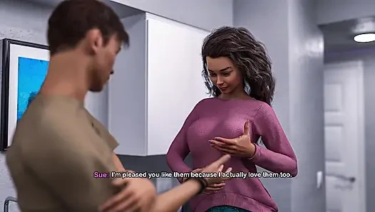 Üvey Annemin Yeni Sahte Göğüslerini Gördükten Sonra Yatağıma Sert Geldim - Sürtük Rüyam Bölüm 2