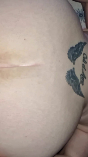 Iconic moment from "Sex with Horny Stepsister - Pussy Fingering, Doggystyle, Sperm on Belly"