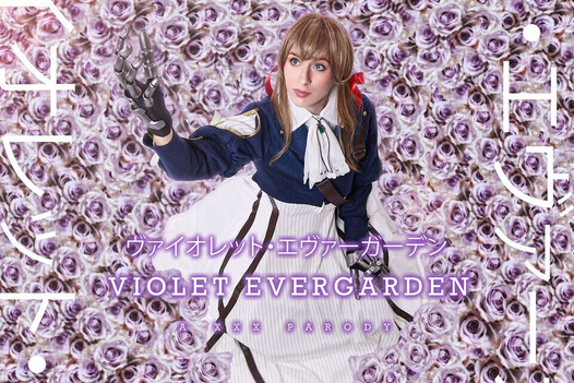 VRCOSPLAYX грудастая Angel Youngs как Violet Evergarden показывает свою благодарность – VR порно