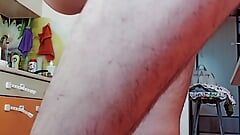Hairy unshaved beautiful legs. Hairy thighs.