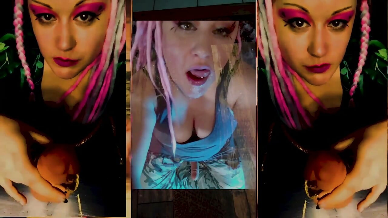 Tortura de pelotas del pervertido culo sexy travesti instrucciones de paja y polla oliendo