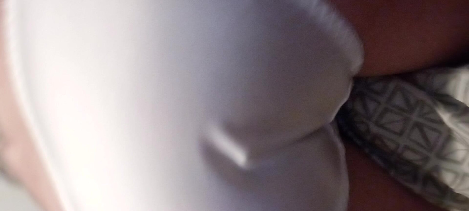 My white silk panties