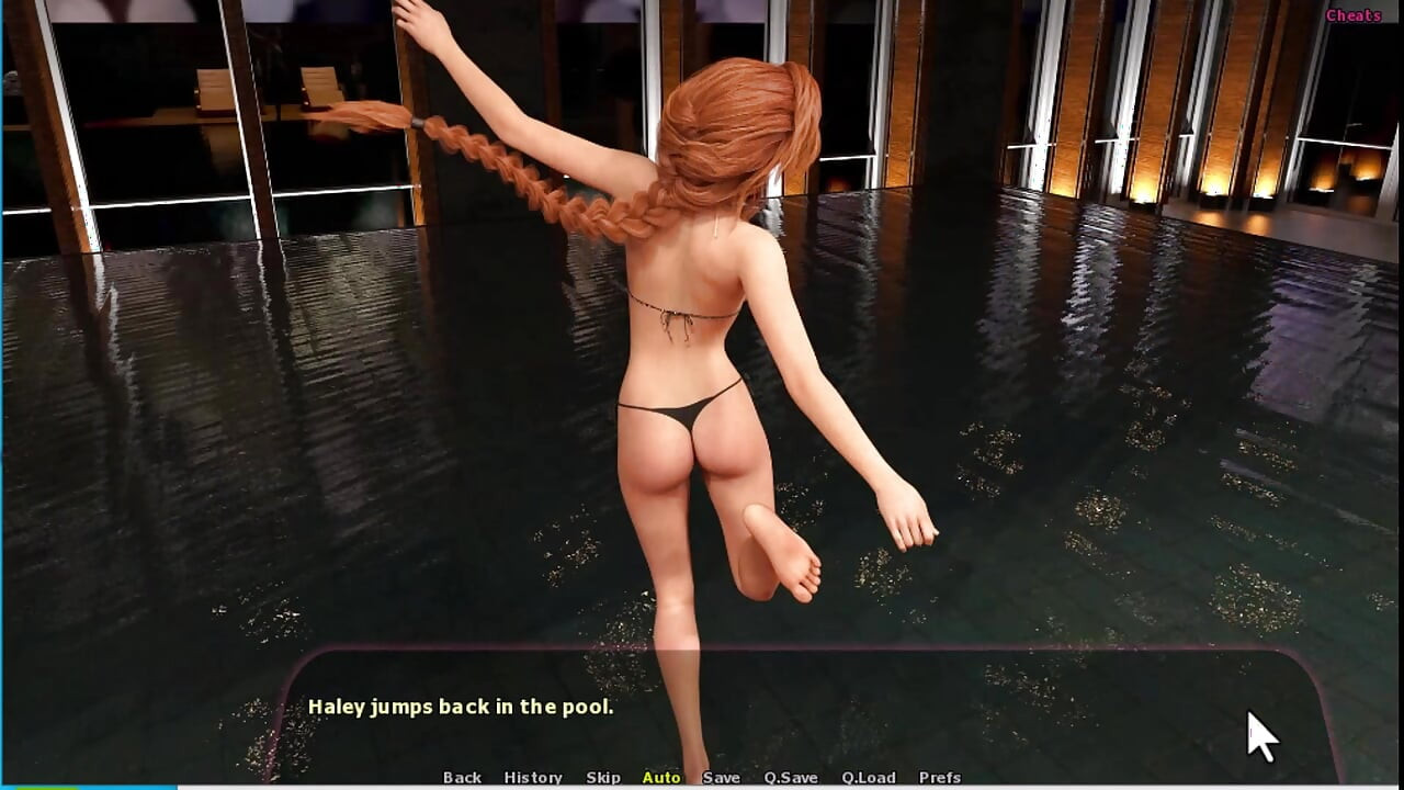 Haley Story #14 - Adriana and Haley had a sexy moment at the swimming pool...Johannes fucked Adriana.