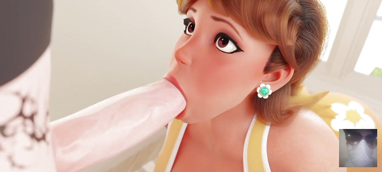 Step-mom Daisy From Mario Sees My Hard Dick and Offer Me to Suck It!!
