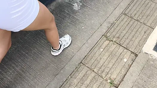 Skinny 19 year old teen goes on trip to the sex shop to get new lingerie