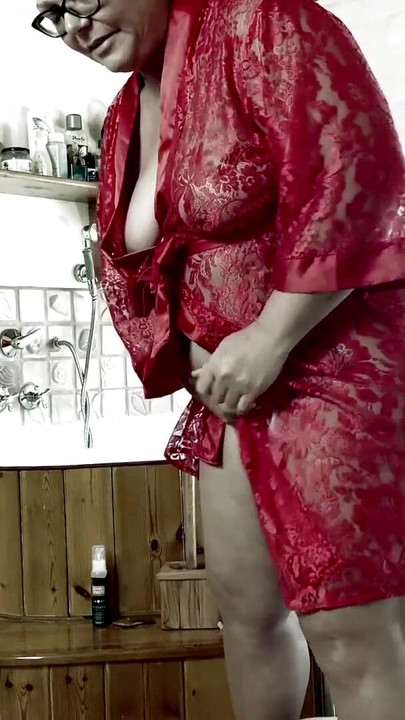 Emotional moment from "Dominatrix Mistress April - Sissyfication"