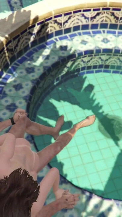 「トレバーと浮気妻のアマンダが夫のいない間にプールでセックスする」の素晴らしい瞬間