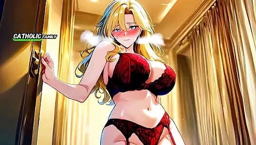 Married French Blonde MILF Seduced in Fitting Room - Ai Animation