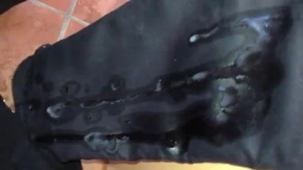 cum disaster on my boots