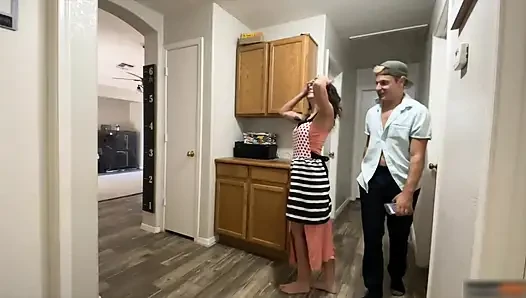 Horny Couple Sneaks Away During Family Thanksgiving