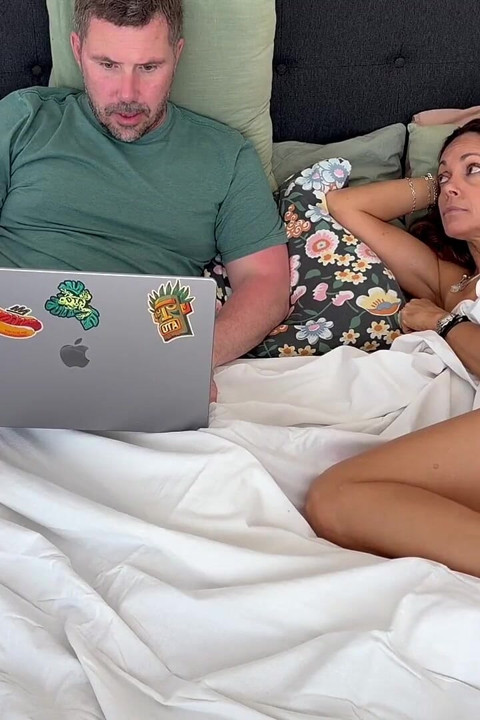 MILF Gets Bored While Husband Works and She Takes Care of Business