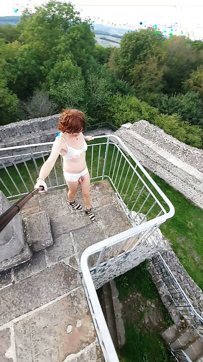 Striptease on the castle tower