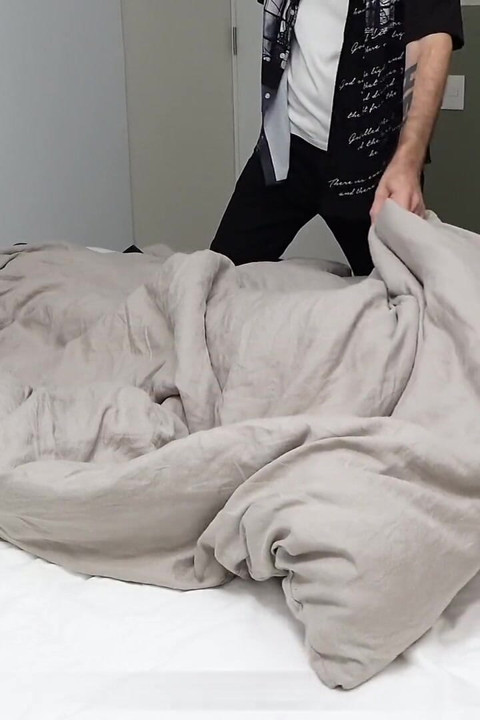 Sex with Tied Hands - Hobble Belt - Facial Cumshot