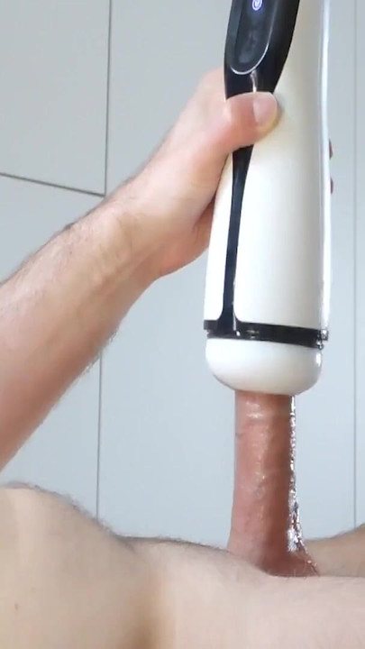 Thrilling moment from "Autoblow male sextoy Sohimi, Strong Sucking & Vibrating Male Heating Masturbator."