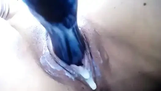 College girl shows her pussy really close!