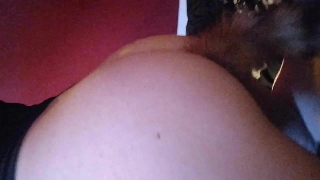 Sissy Joslin Shaking Her Tailplug (Sideview)