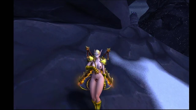 blud elf blonde in armor