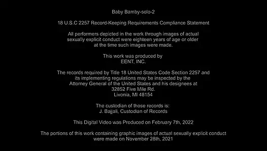 Baby bamby's dildo