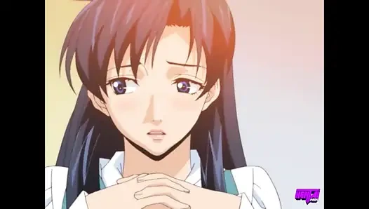 HENTAI PROS - Shy Employee Gets Fucked In Doggy Over The Counter And Shared By Her Coworkers On Their Last Day