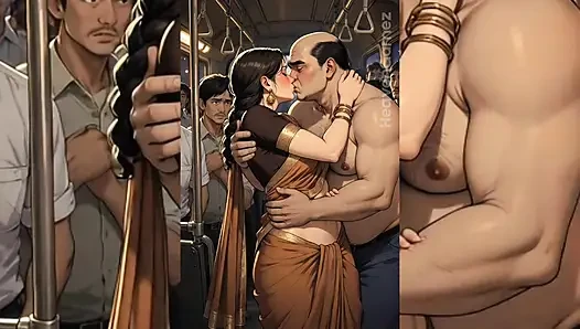 INDIAN slutty Babes Degraded & Ravaged by Ugly Fat Dirty Old Men IN THE BUS – Part 1